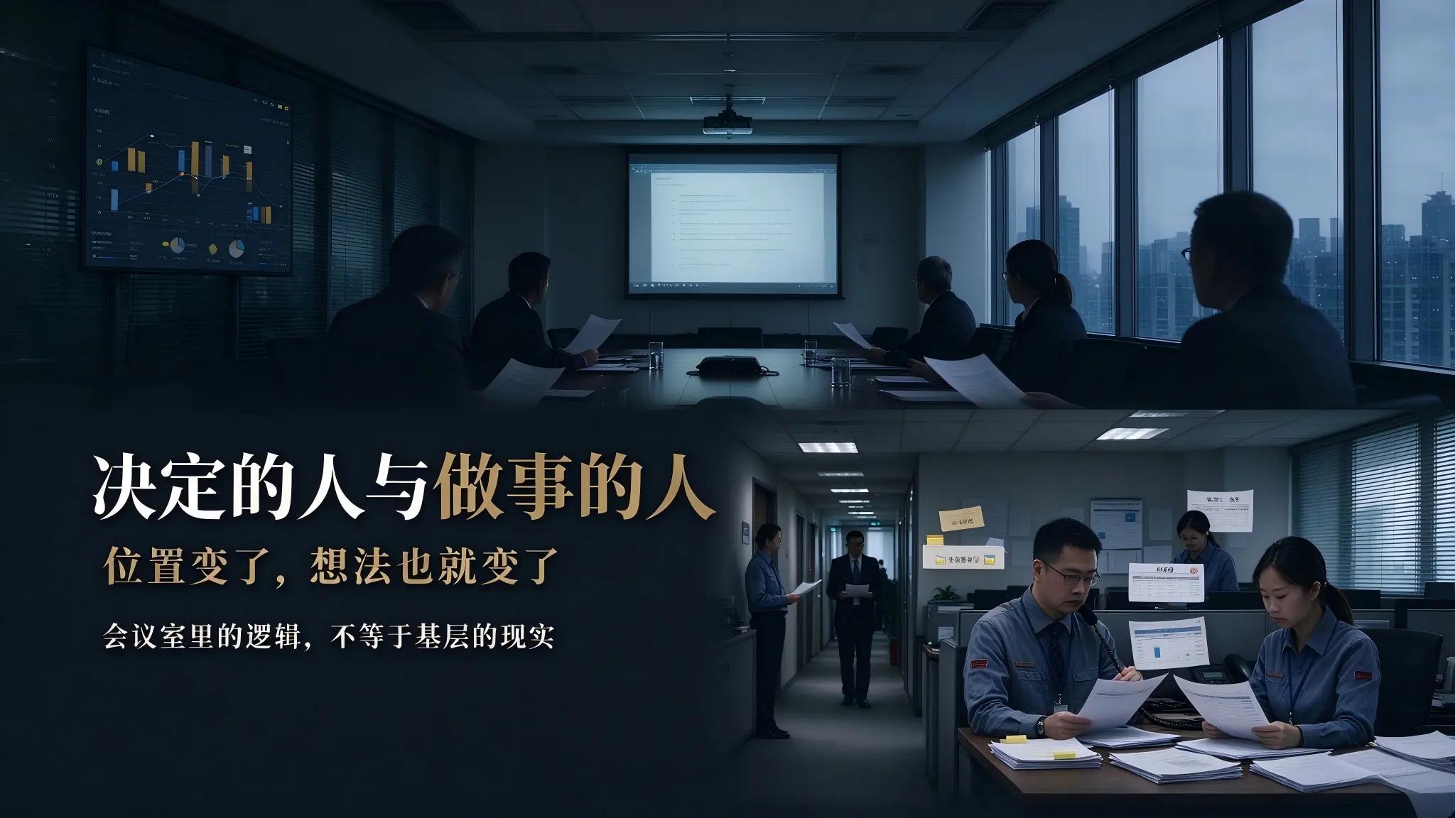 决定的人与做事的人